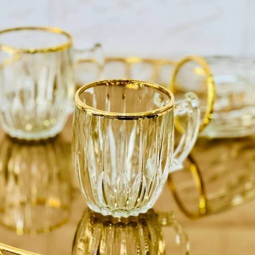 KNrg0rabekABvBEb استکان لب طلا FRECHIA - تصویر 1